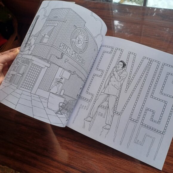 New Elvis Presley Coloring Book - King of Rock Roll Igloo Books - Picture 2 of 4